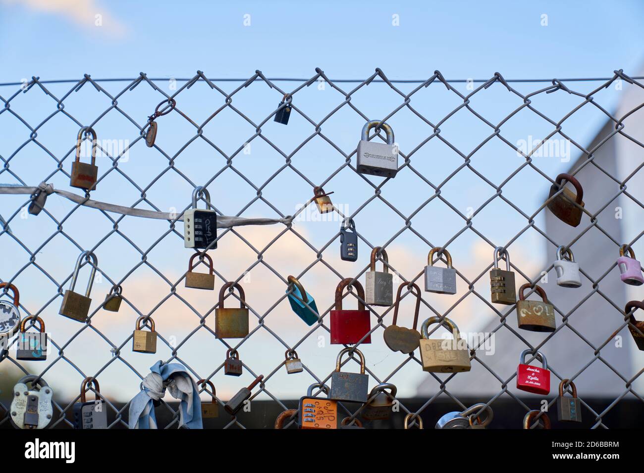 Lovelock in Shoreditch, London Hipsters Love Padlocks Too Stock Photo