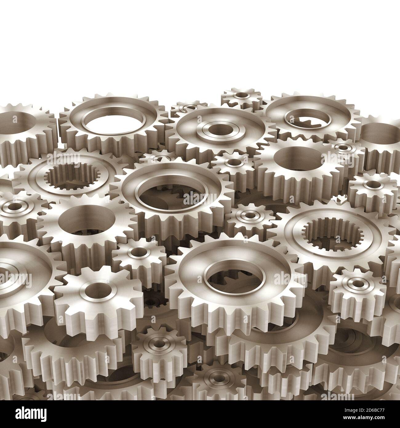 Gear Rendered Using Quads 3d rendering Gears Background Stock Photo - Alamy