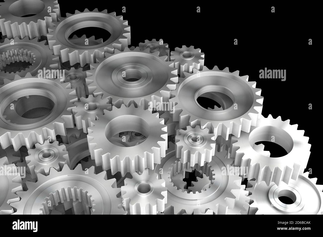3d rendering Gears Background Stock Photo - Alamy