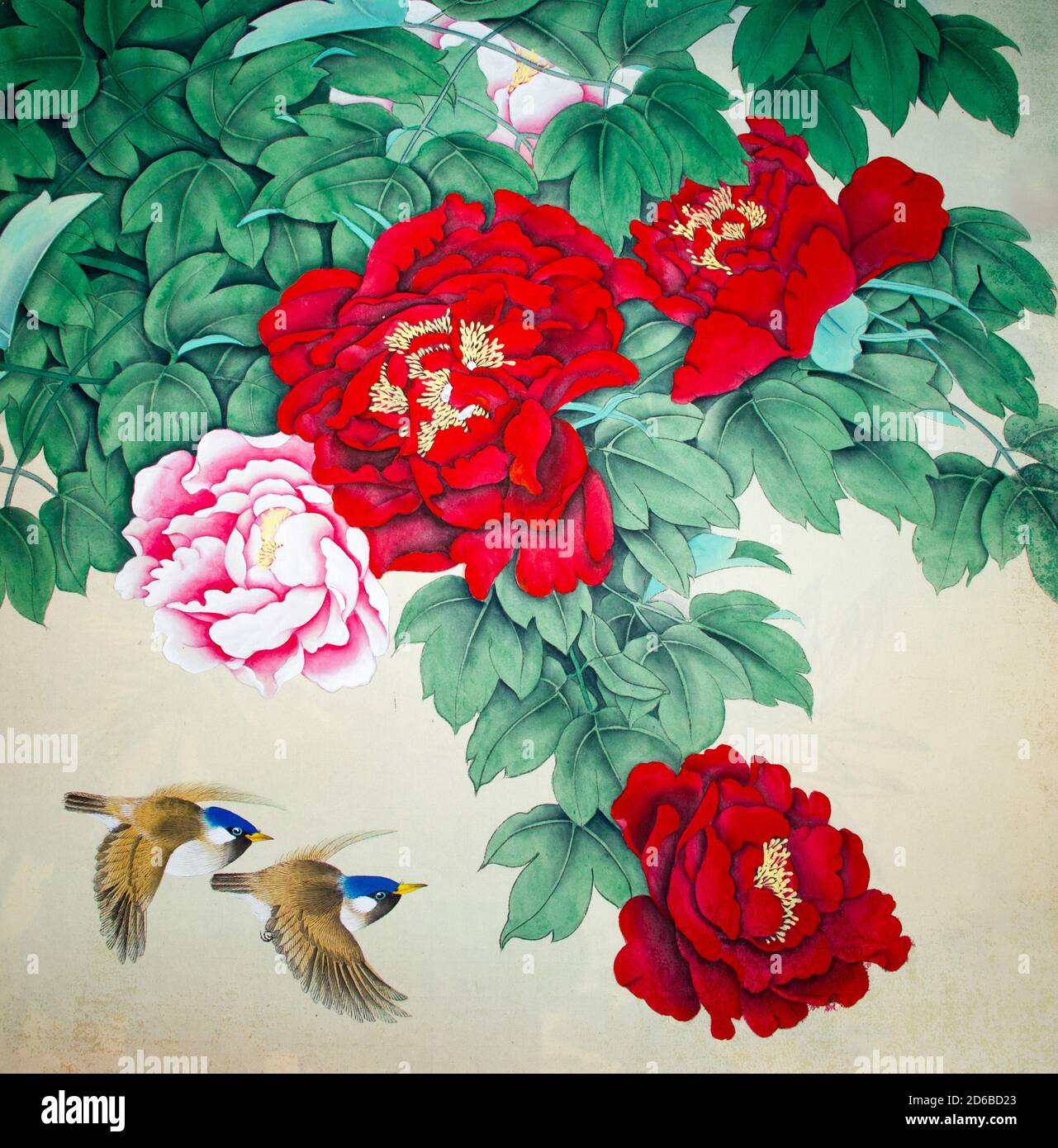 chinese-traditional-painting-of-flower-and-birds-stock-photo-alamy