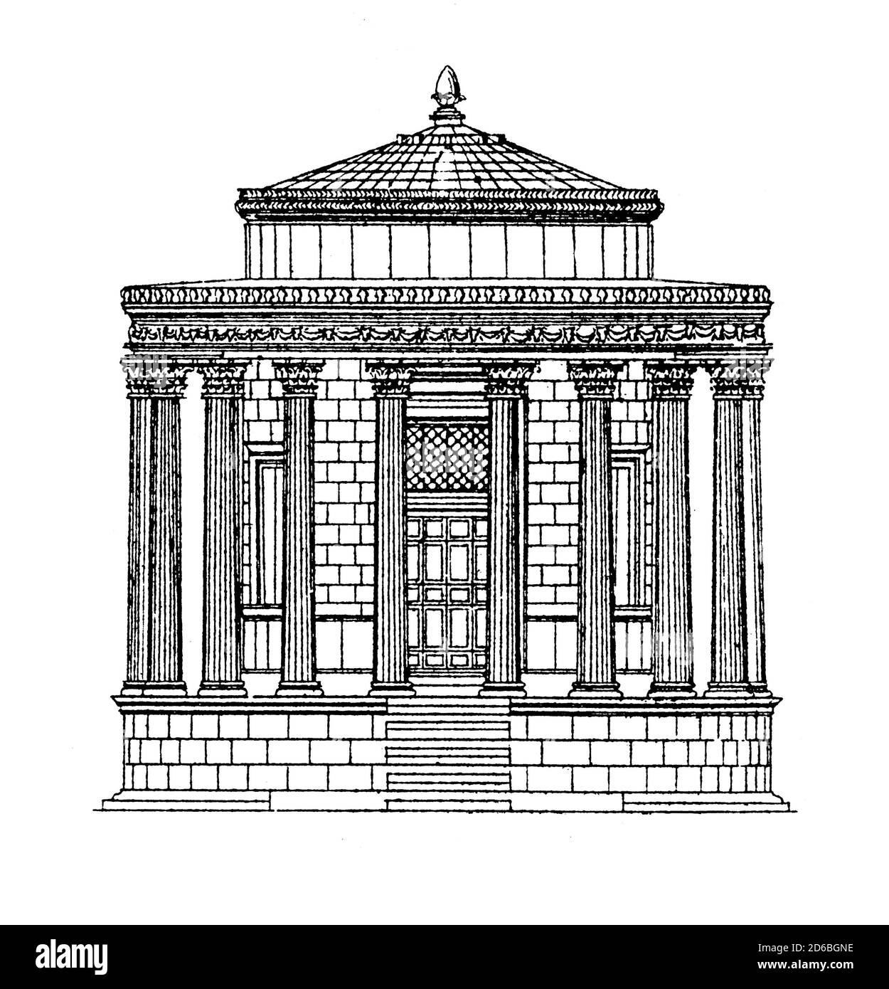 Greek temple in italy Cut Out Stock Images & Pictures - Alamy