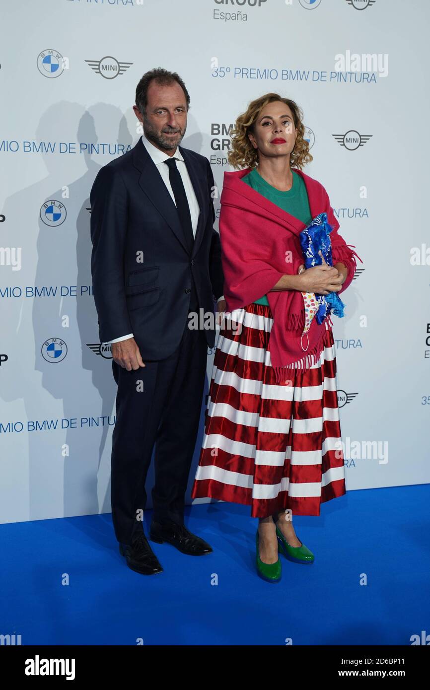 Madrid, Spain. 15th Oct, 2020. Luis Gasset and Agatha Ruiz de la Prada at  the 35th edition of the delivery of the BMW paint awards in Madrid on 15  October 2020 Credit: