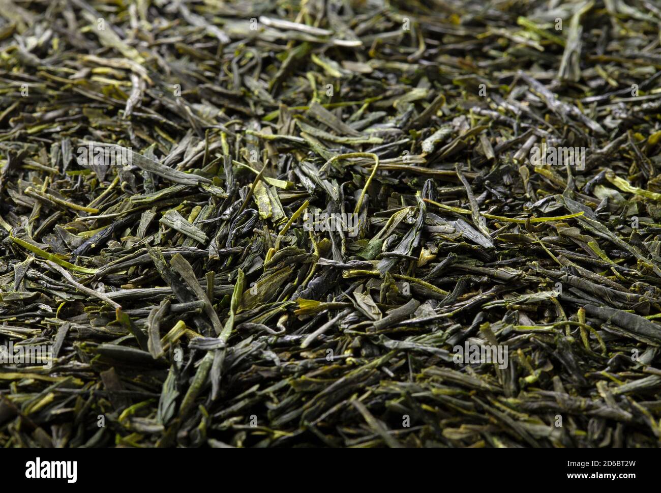 Japanese tea leaves on the entire screen Stock Photo Alamy