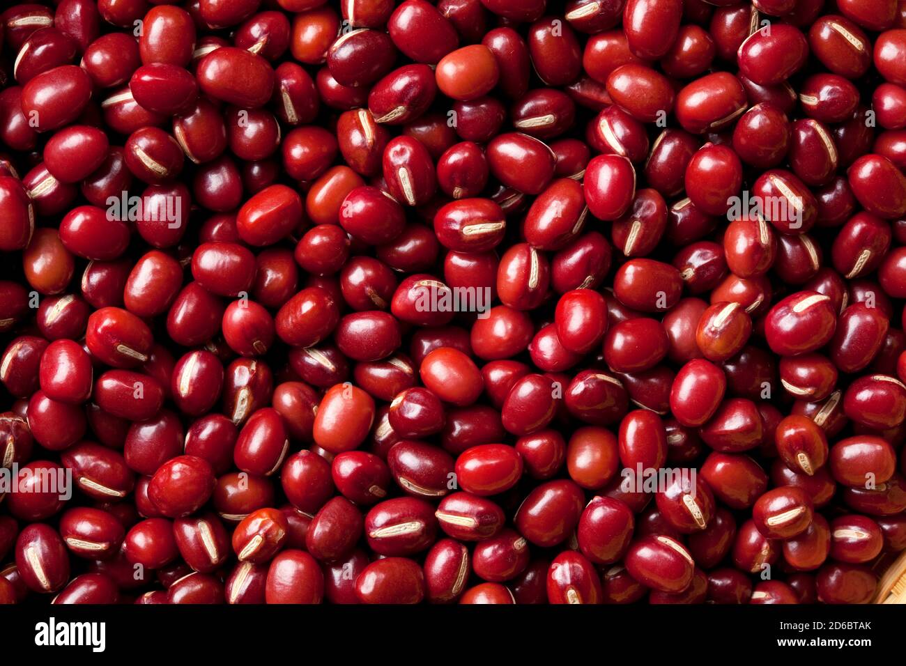 Macro view of adzuki beans Stock Photo