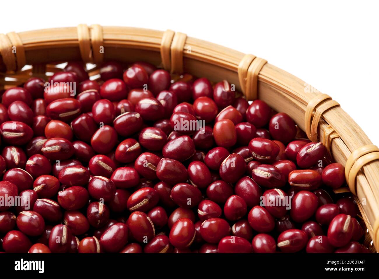 Macro view of adzuki beans Stock Photo