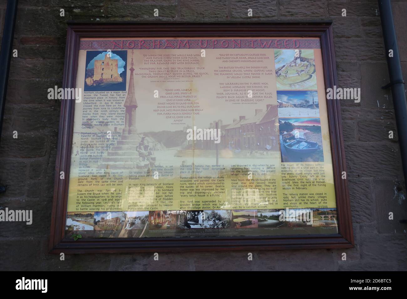 The Anglo-Scottish border. Great Britain. UK Stock Photo - Alamy
