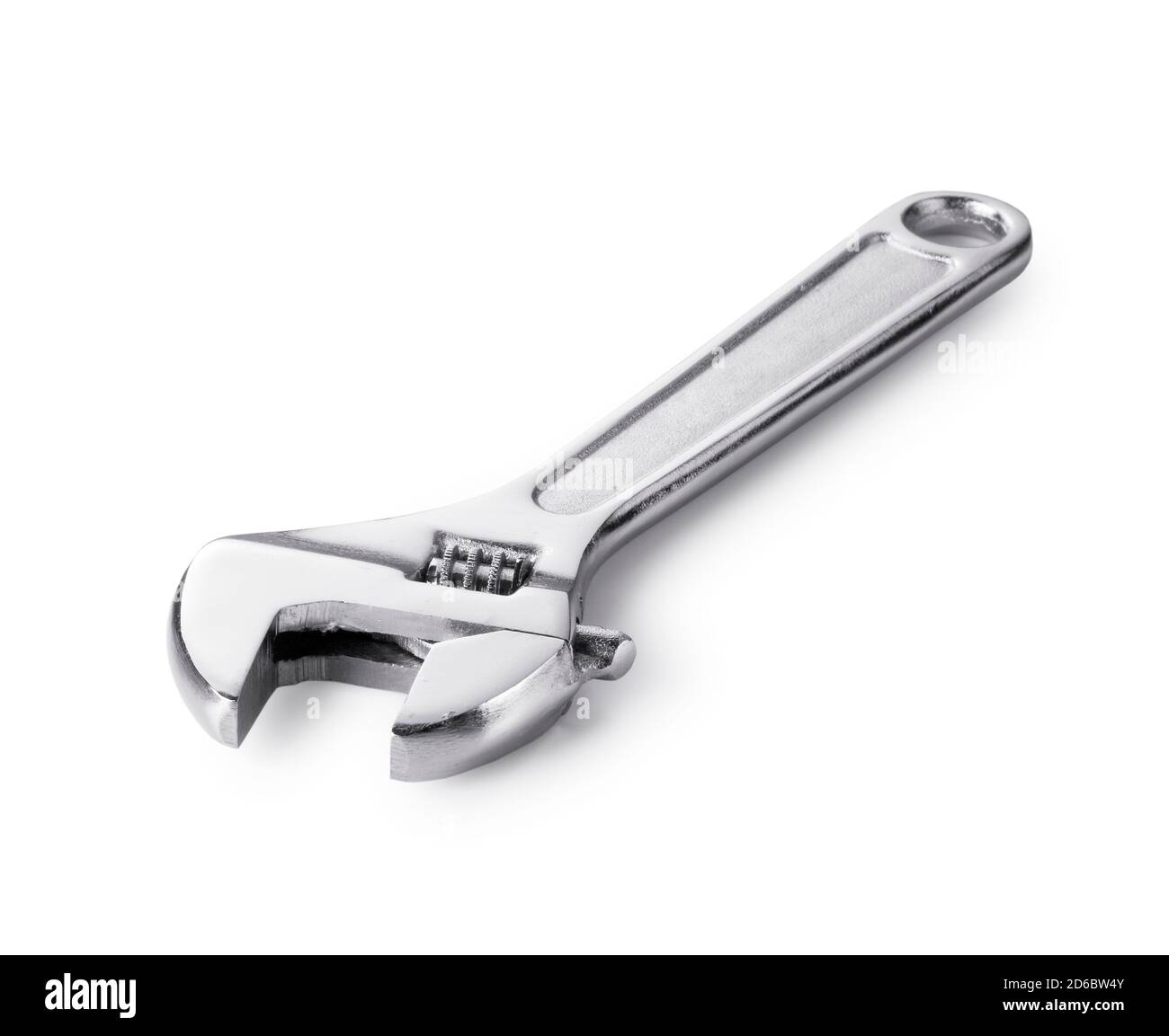 Spanner wrench the metal on a white background Stock Photo