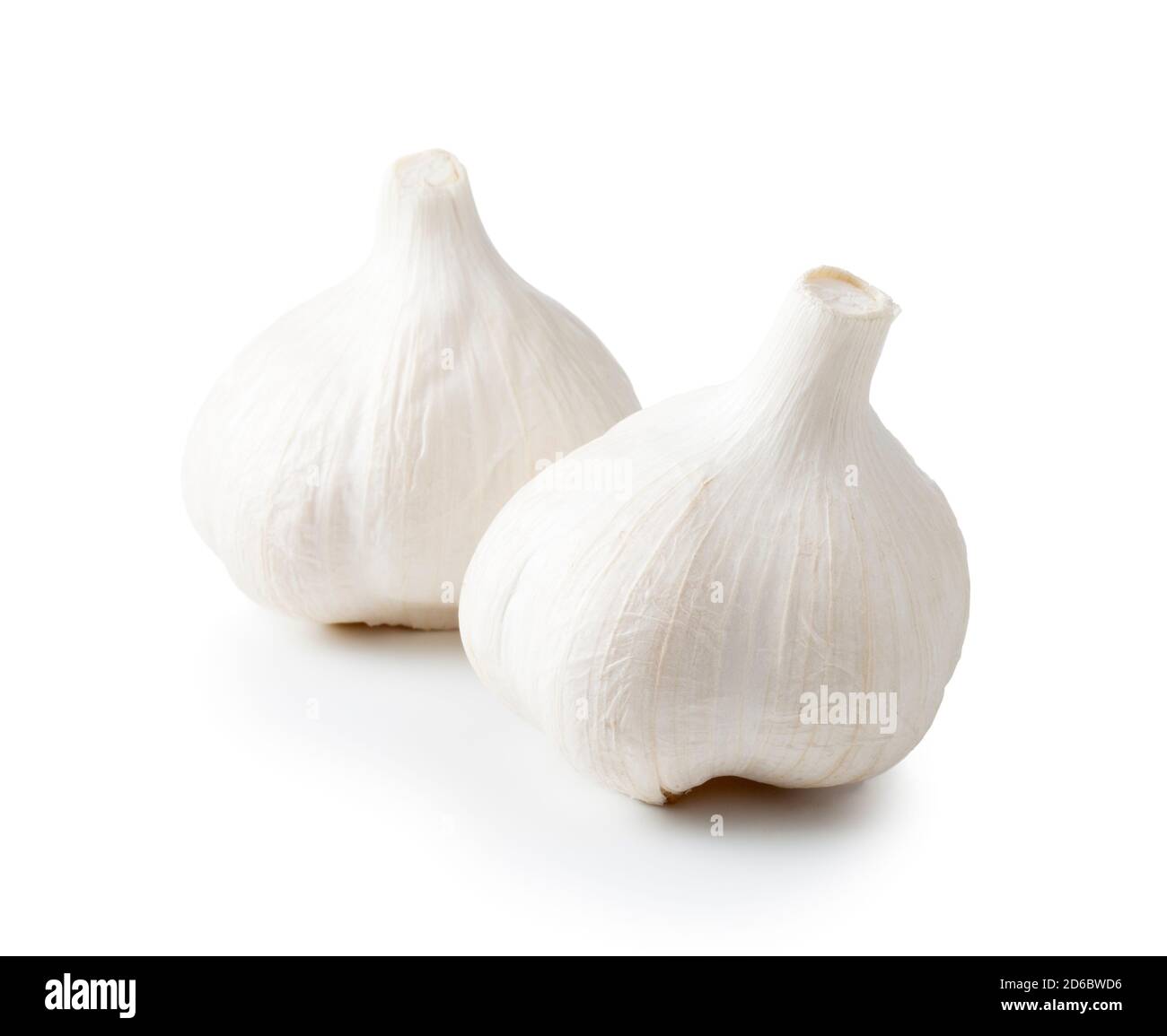 Garlic isolated on white background. Stock Photo