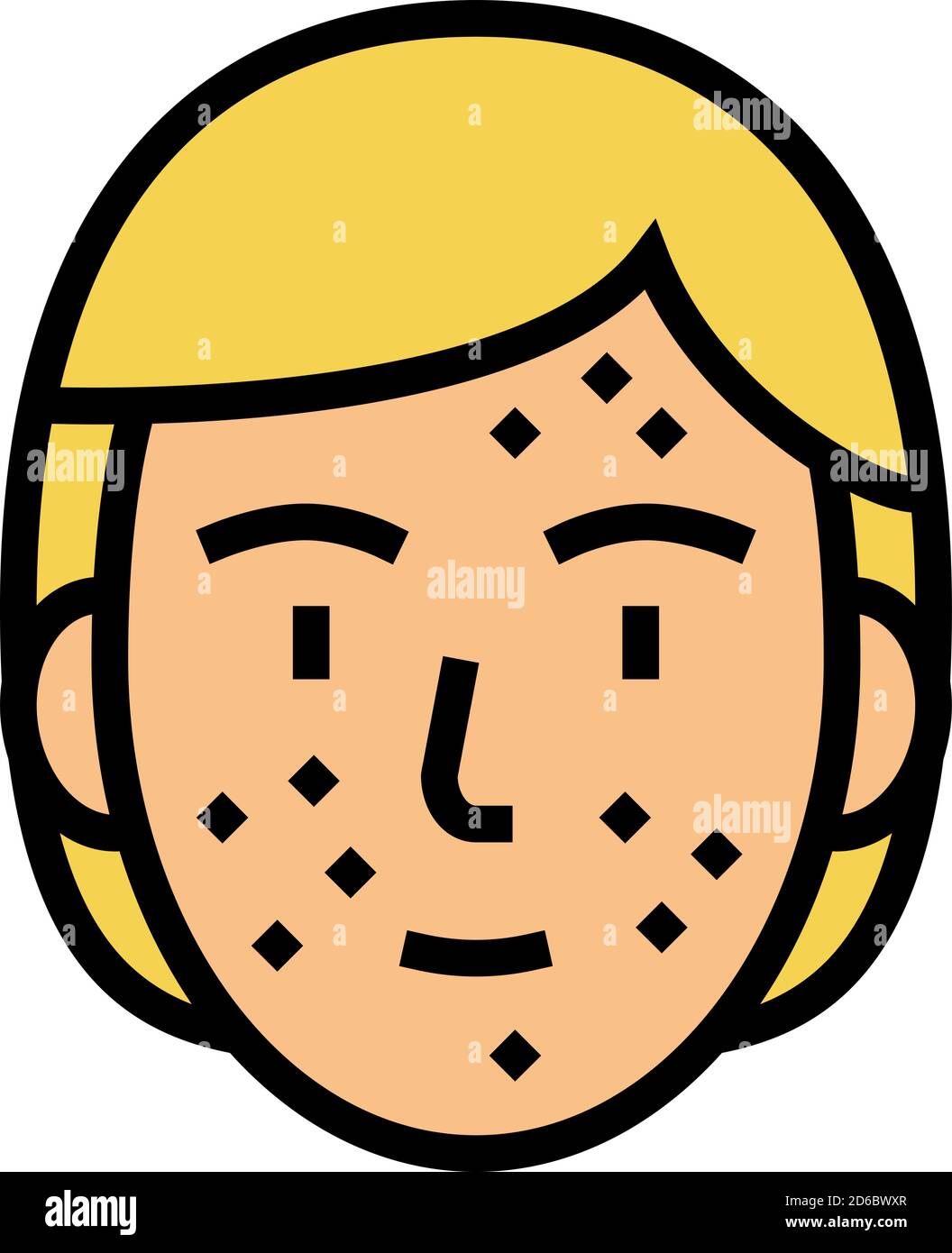 face skin rash color icon vector illustration Stock Vector Image & Art ...