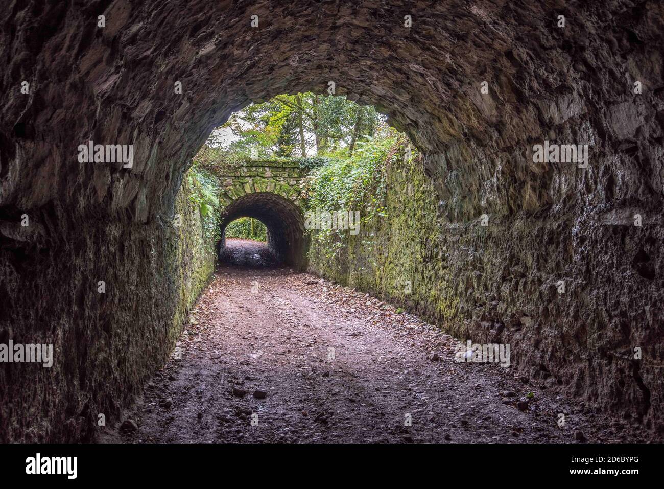 Tunnels at Clapham near Ingleborough Hall Stock Photo
