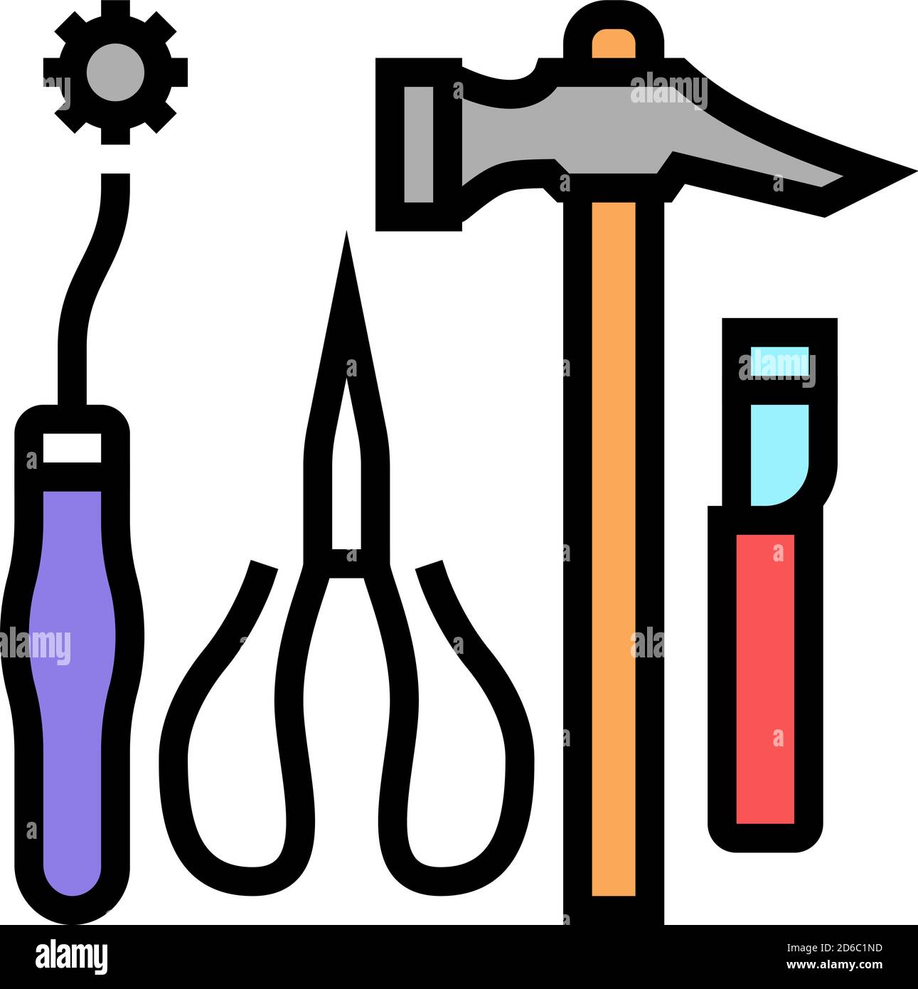 shoes repair tools color icon vector illustration Stock Vector Image ...