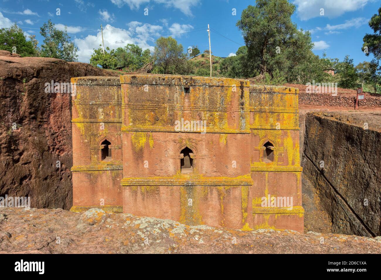 Rockhewn Church of Saint in the shape of a cross, Bete monolithic church in