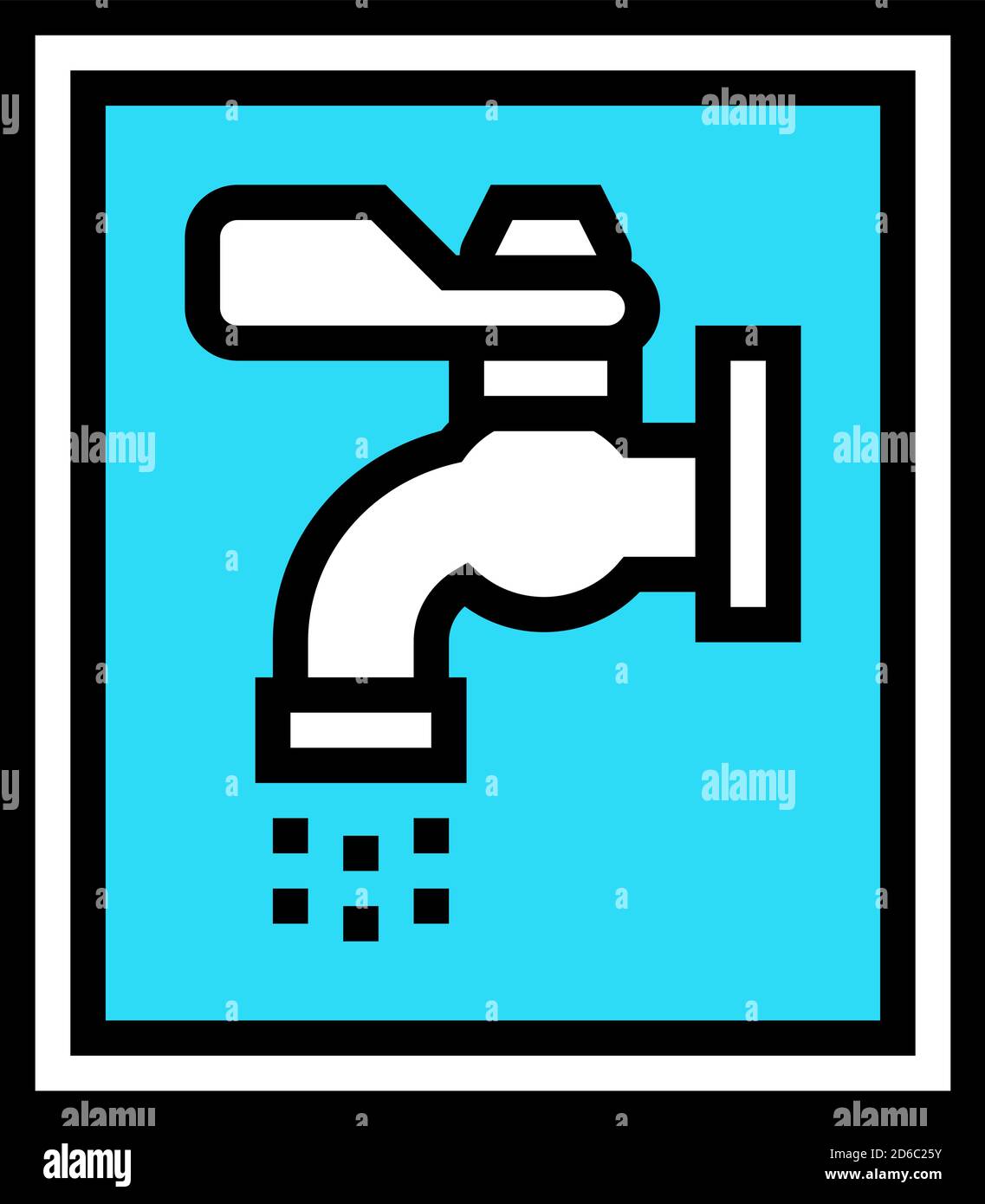 water sign color icon vector color illustration Stock Vector Image ...