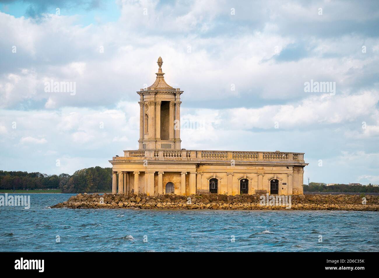 Normanton Church, Rutland Water, Rutland, United Kingdom Stock Photo ...