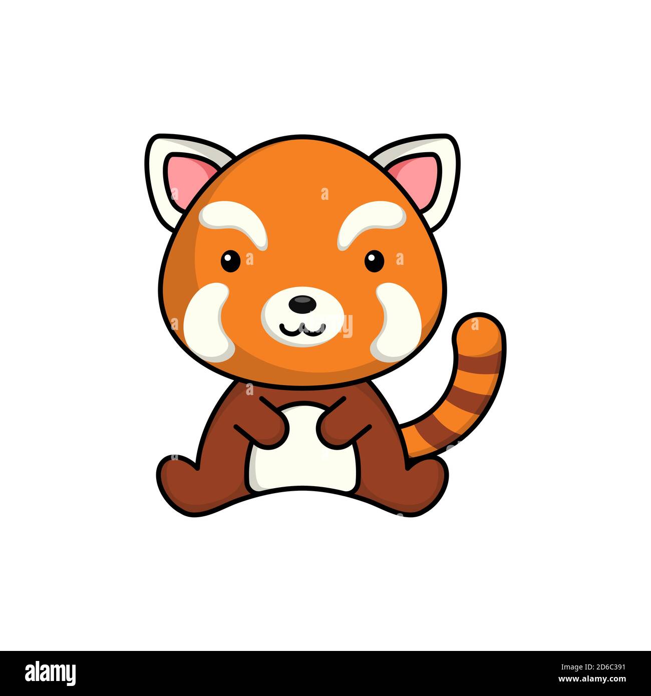 Kawaii Red Panda Cut Out Stock Images Pictures Alamy