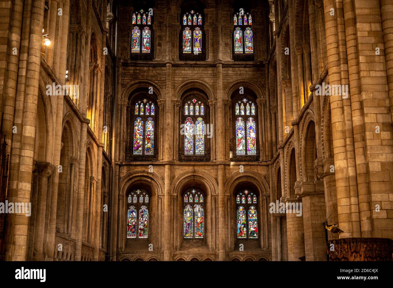 Stained Glass Windows at Peterborough Cathedral, England, United ...