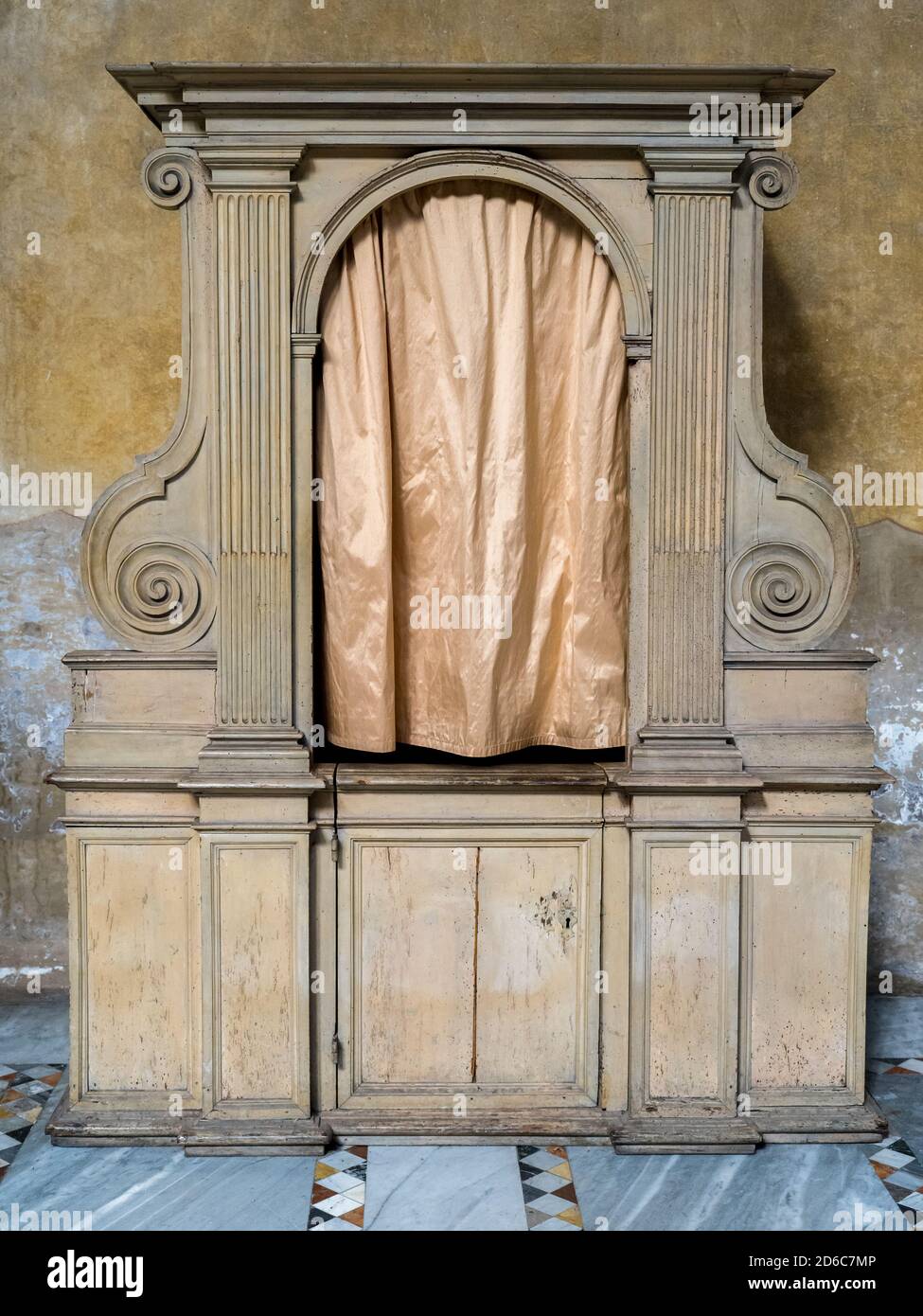 Confessional in the Basilica of Santa Sabina on the Aventine - Rome, Italy Stock Photo