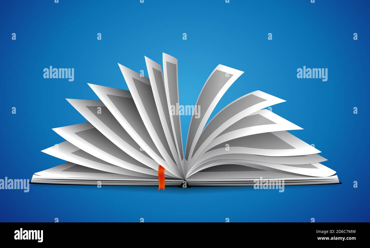 Opened book as knowledge concept Stock Photo