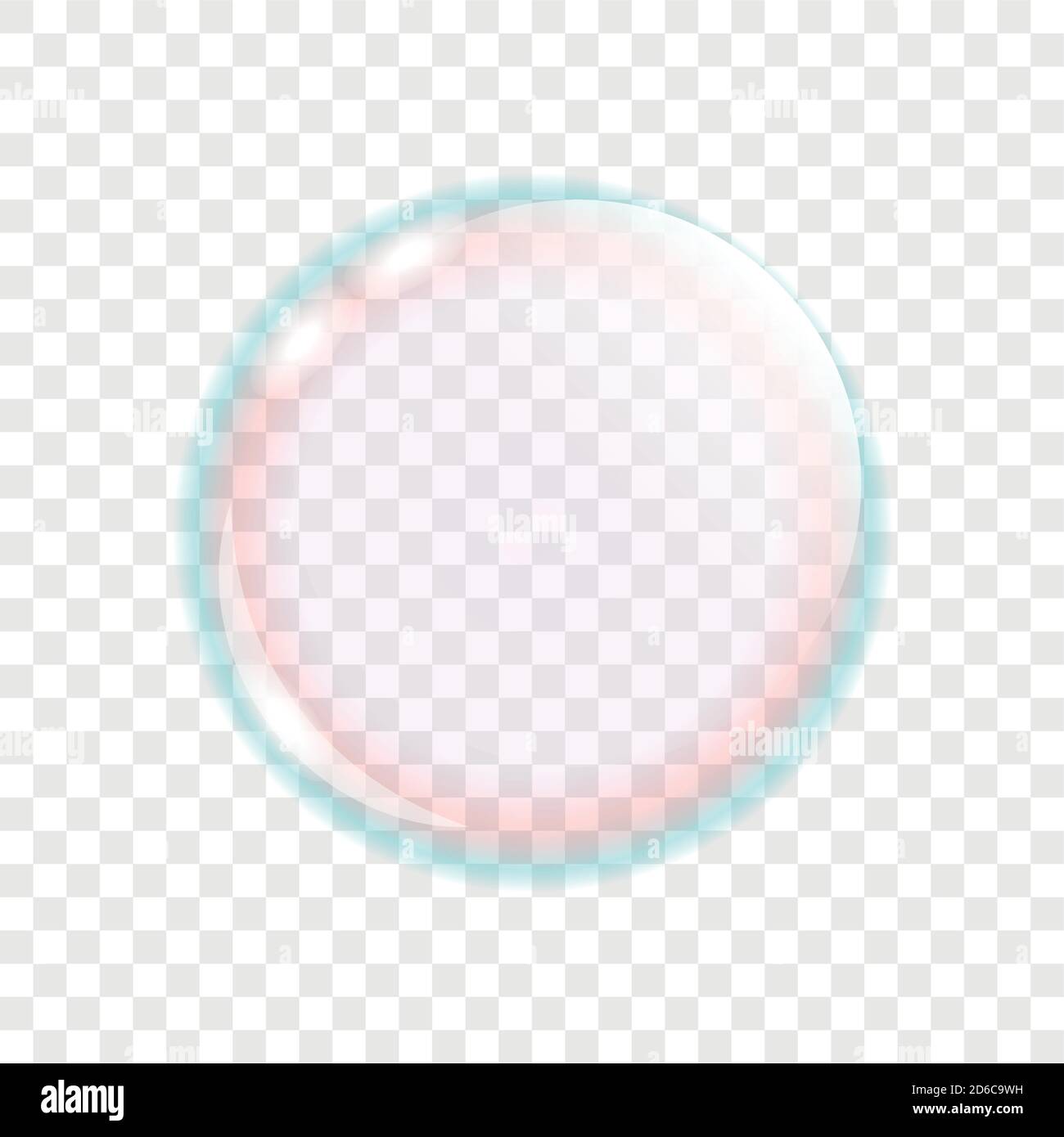 colorful transparent soap bubbles isolated vector illustration EPS10 Stock Vector