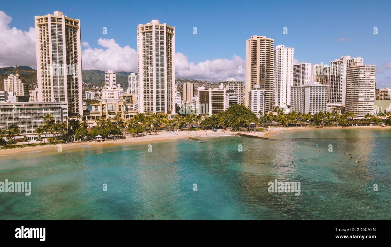 Waikiki aerial hi-res stock photography and images - Alamy