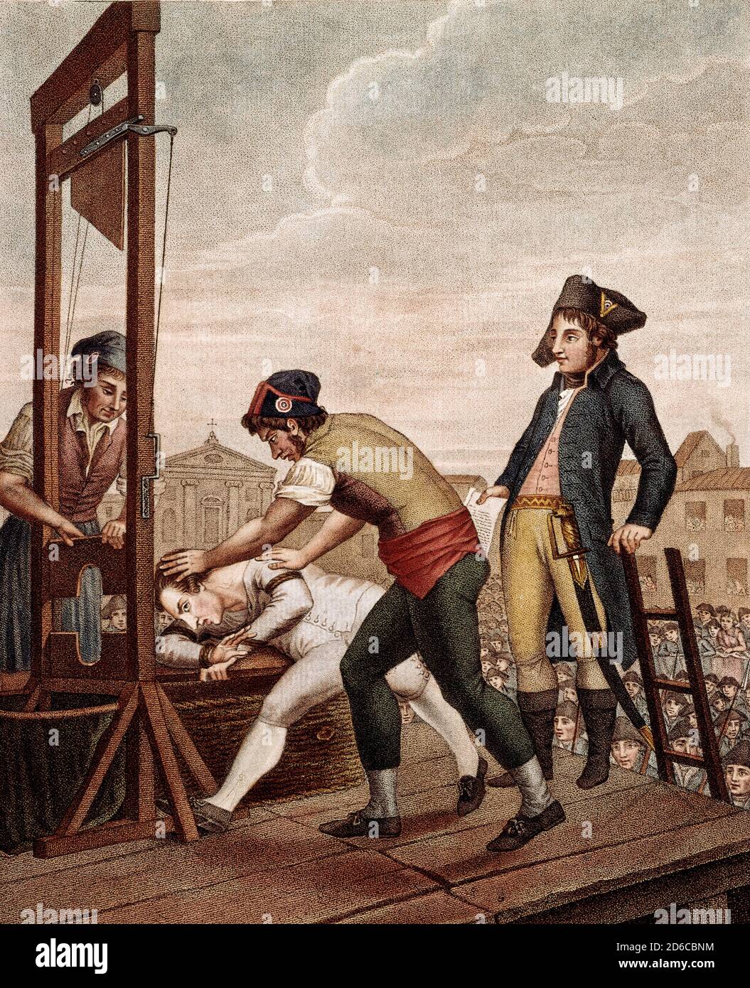 Death of Maximilien de Robespierre, Paris on July 28 1794 Stock Photo