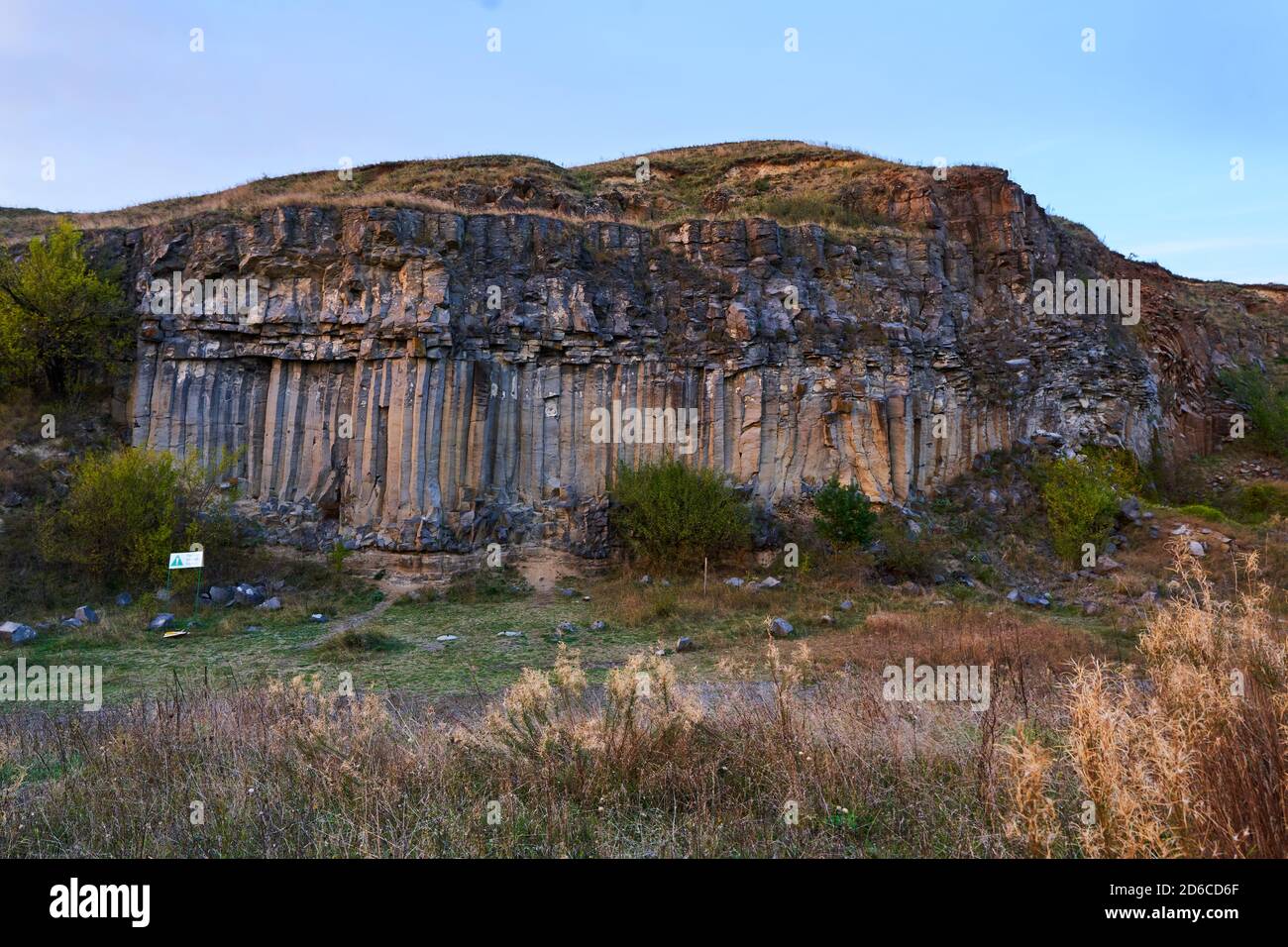 Basalt columns formed through an extinct volcano Stock Photo - Alamy
