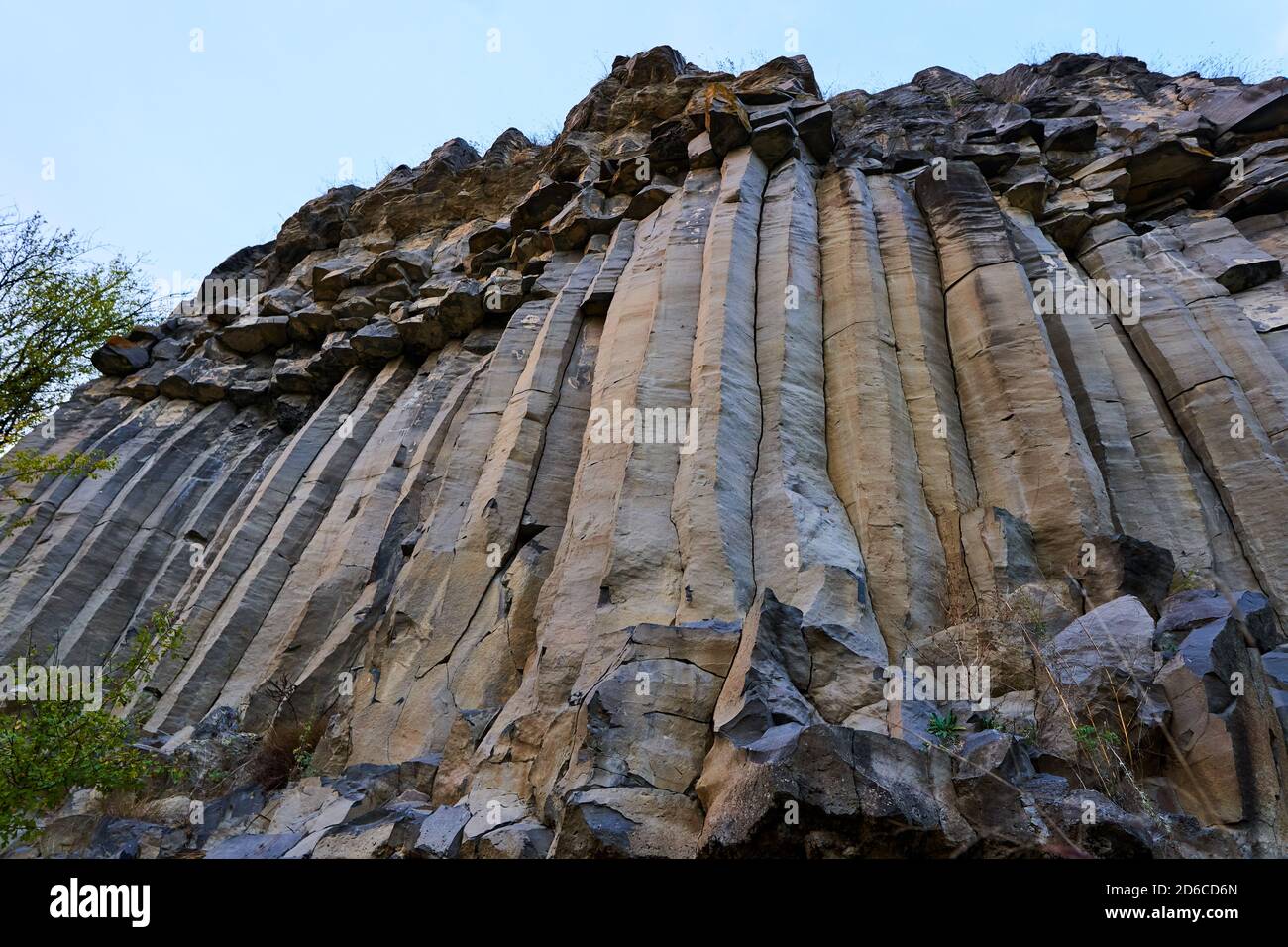 Basalt columns formed through an extinct volcano Stock Photo - Alamy