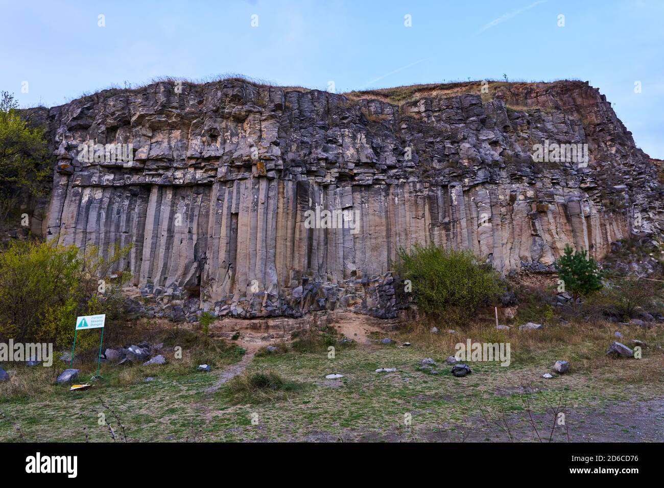 Basalt columns formed through an extinct volcano Stock Photo - Alamy