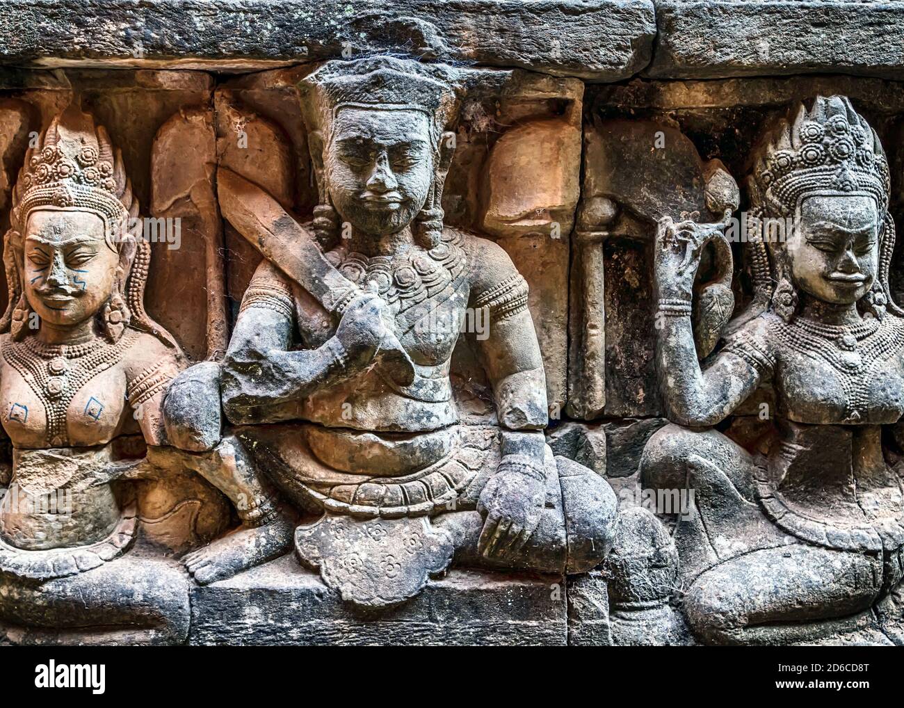 Bas reliefs ruin indian avatar god carving Khmer art temple ancient city of  complex Angkor Cambodia Stock Photo - Alamy