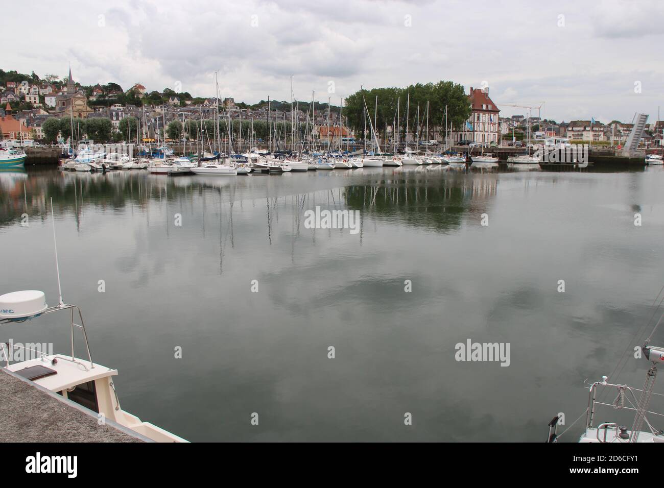 port in deauville in normandy in france Stock Photo