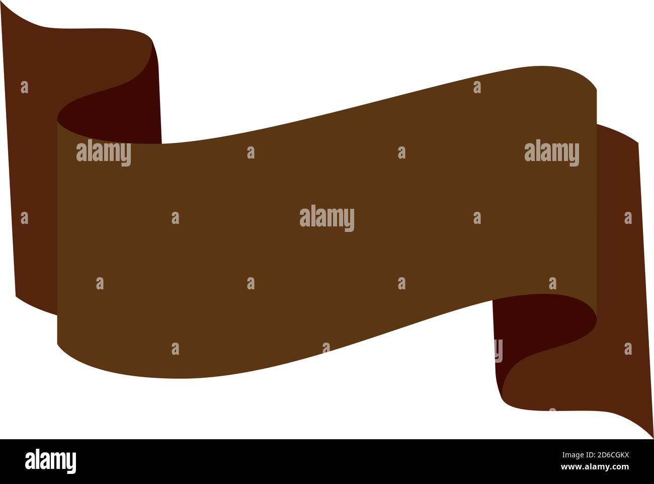 Isolated brown ribbon icon vector design Stock Vector Image & Art - Alamy