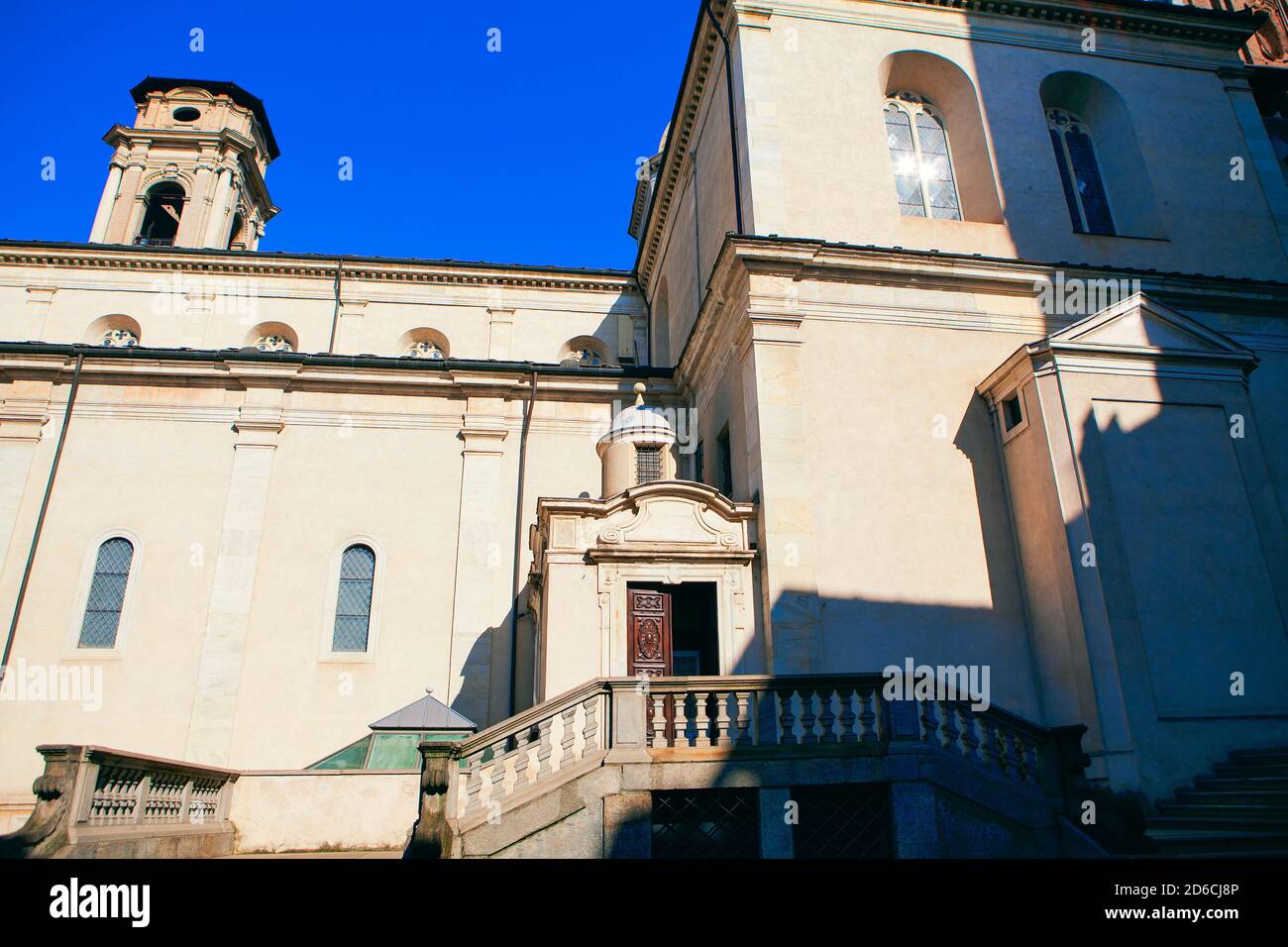 Cathedral of Saint John the Baptist in Turin , side view Stock Photo
