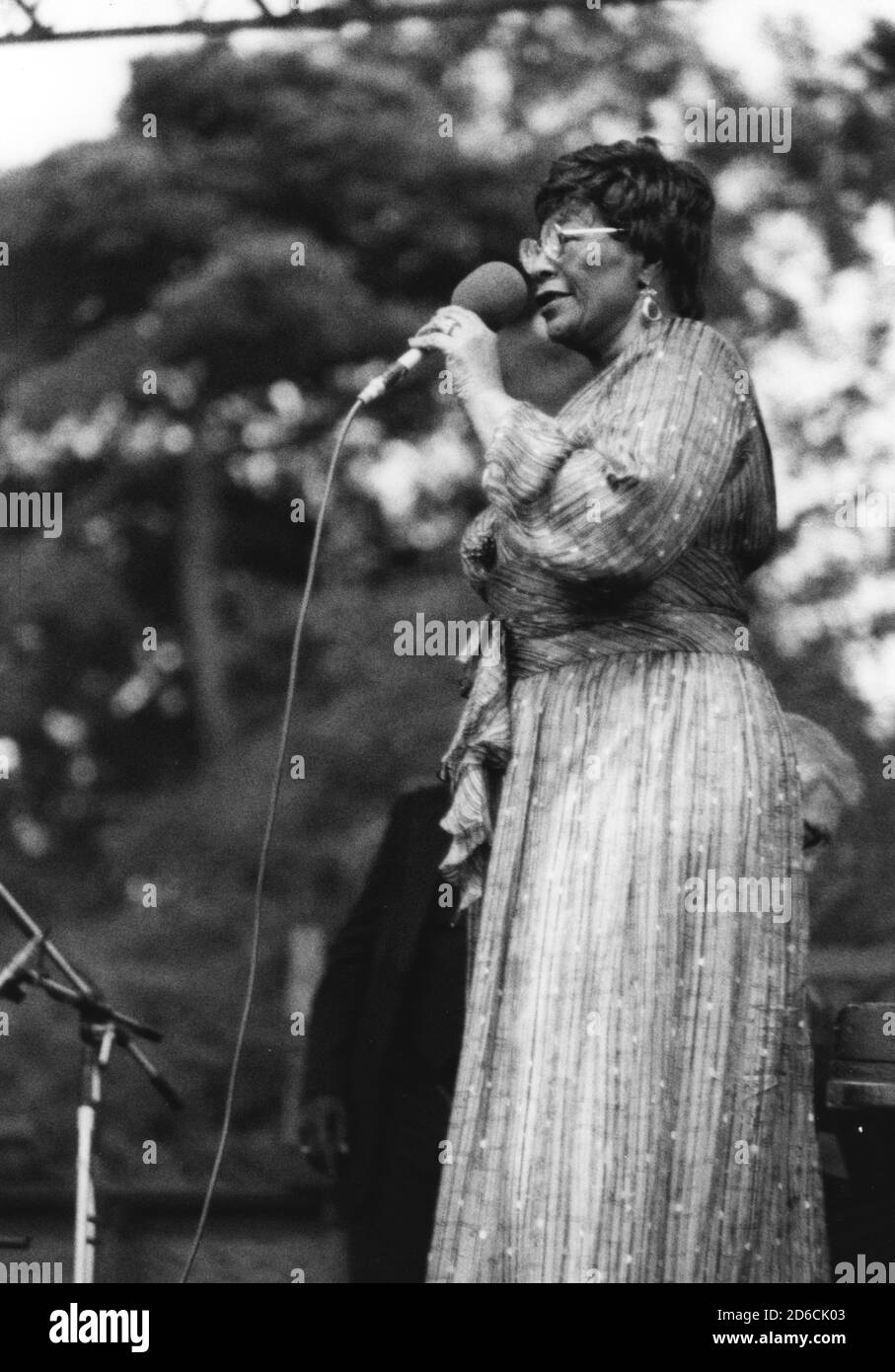 Ella Fitzgerald, Capital Radio Jazz Festival, Knebworth, Herts, 1981. Stock Photo