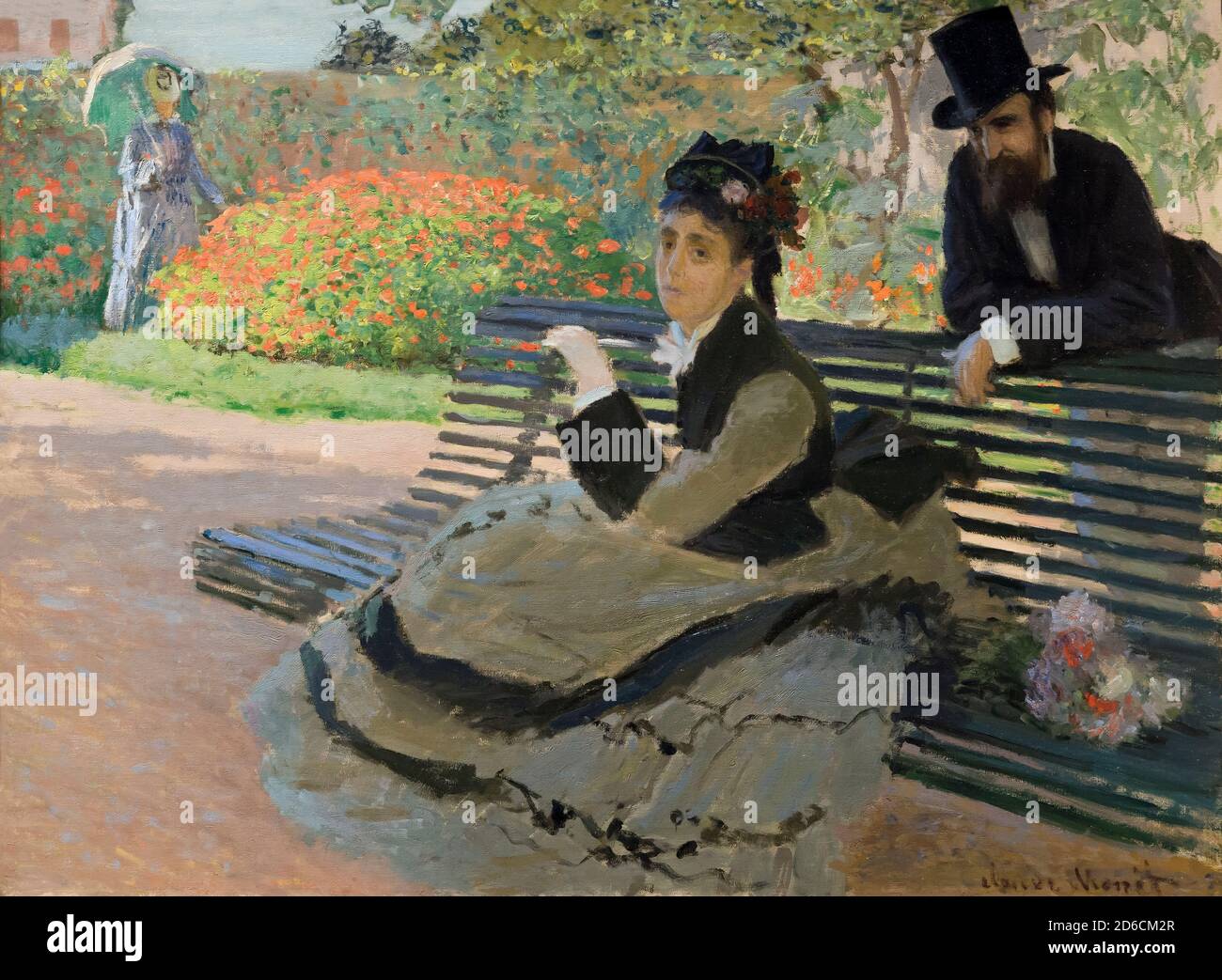 Camille Monet on a Garden Bench, Claude Monet, 1873, Metropolitan ...