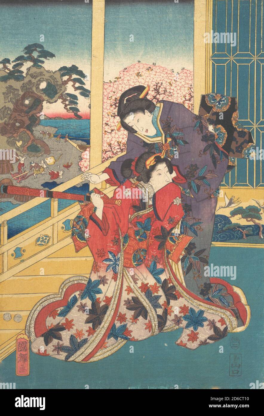 Flower of Akashi (Akashi no hana), 1853 Stock Photo - Alamy