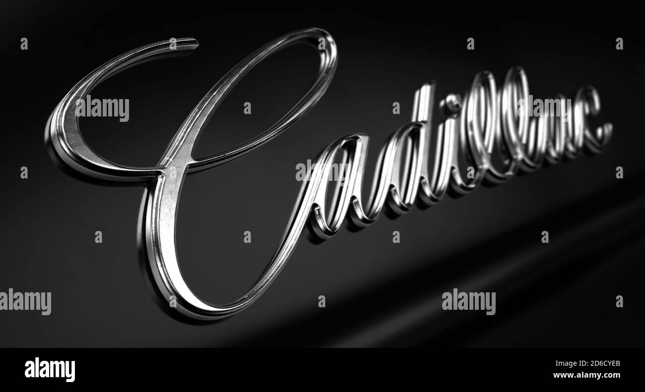 Chrome car decal Black and White Stock Photos & Images Alamy