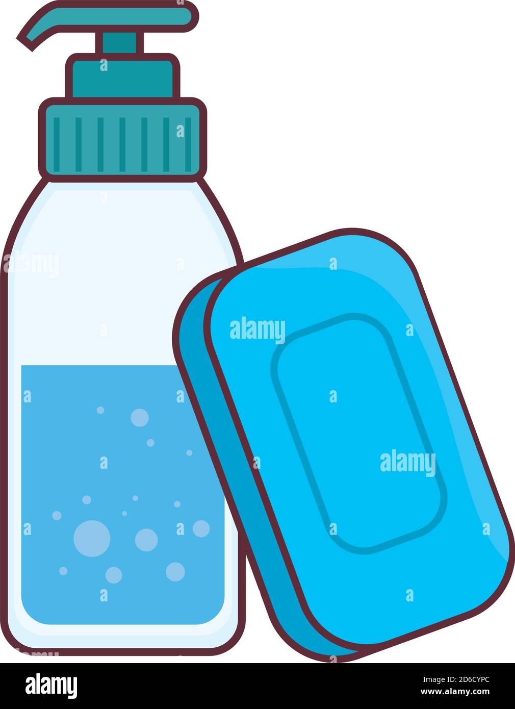 soap bar and bottle vector design Stock Vector Image & Art - Alamy