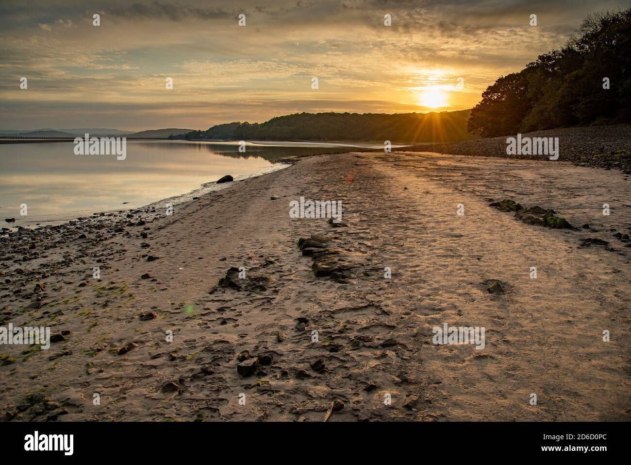 Sunrise, Arnside, Cumbria, UK Stock Photo