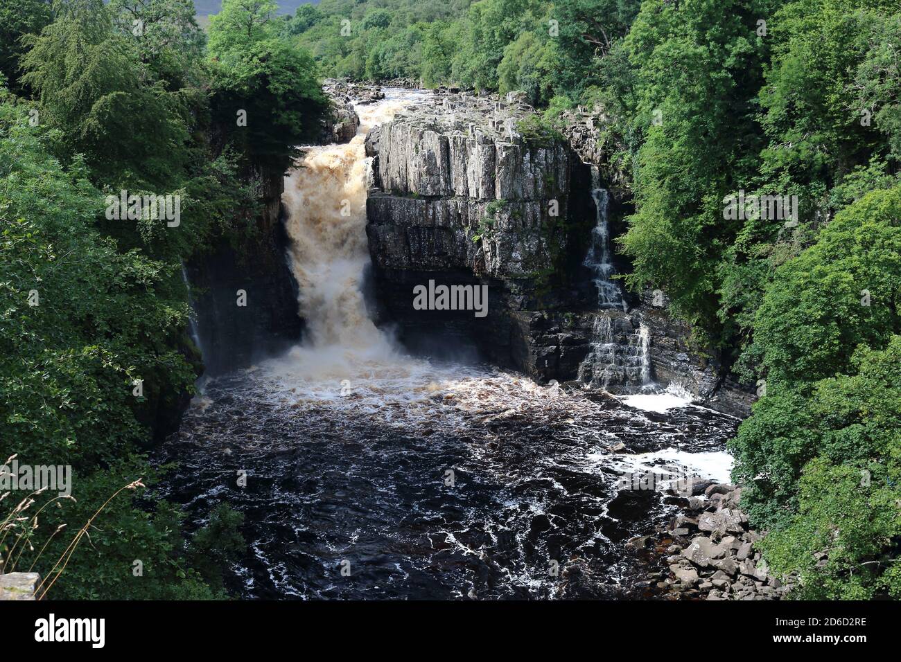 High Force waterfall, Upper Teesdale, County Durham. Stock Photo