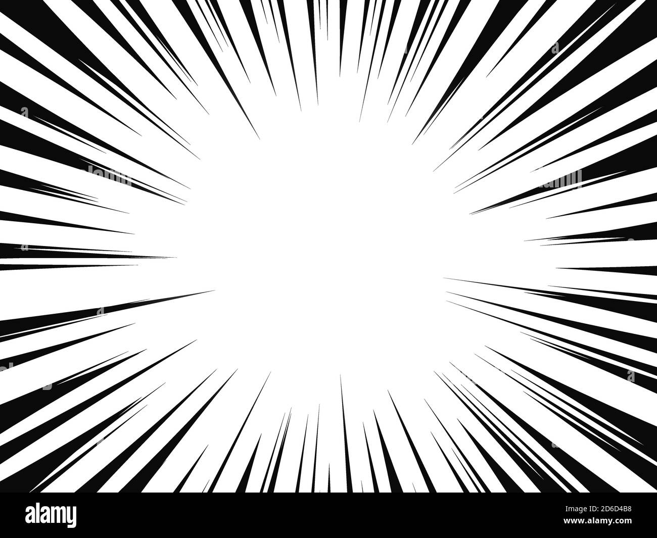 Comic book radial lines. Comics background with motion, speed lines. Vector  illustration Stock Vector Image & Art - Alamy