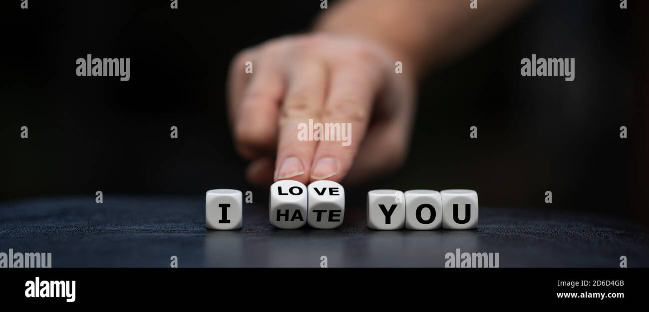 I hate love you hi-res stock photography and images - Alamy, image size:1300x626