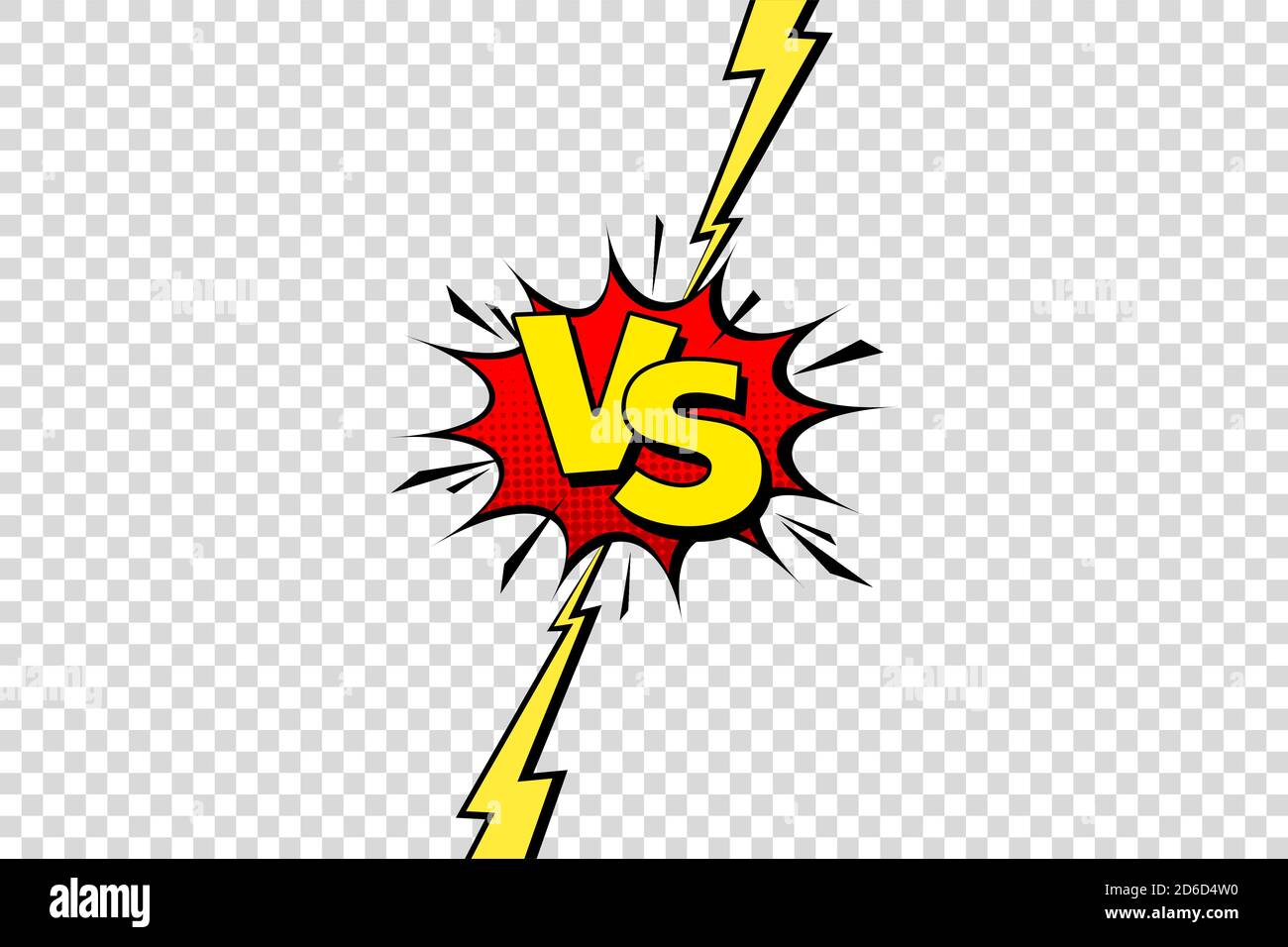 VS or Versus comic design isolated on transparent background. Vector comics  book battle or fight VS letters of superhero duel or sport game competitio  Stock Vector Image & Art - Alamy
