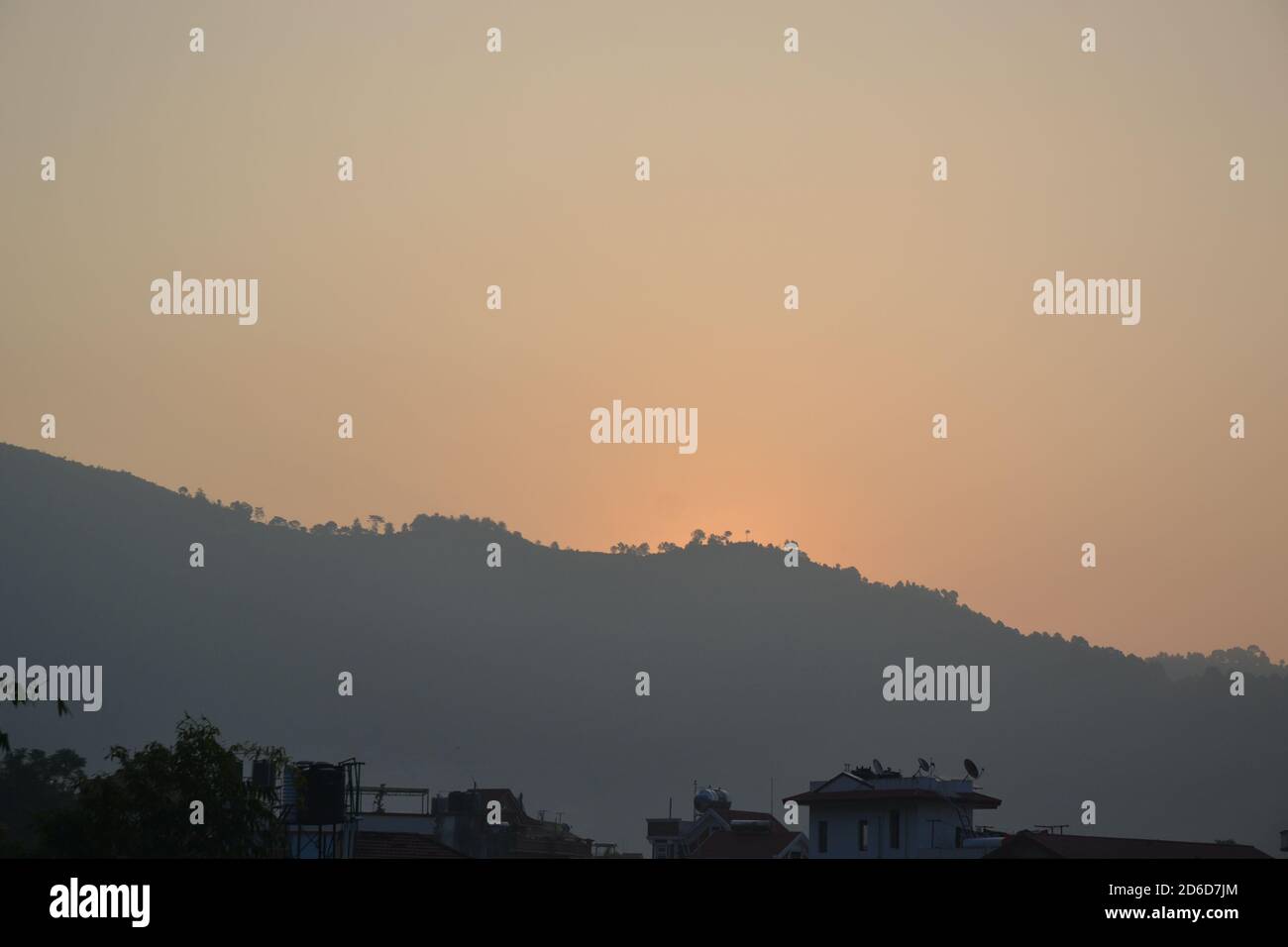 landscape as seen in Kathmandu valley, Nepal Stock Photo