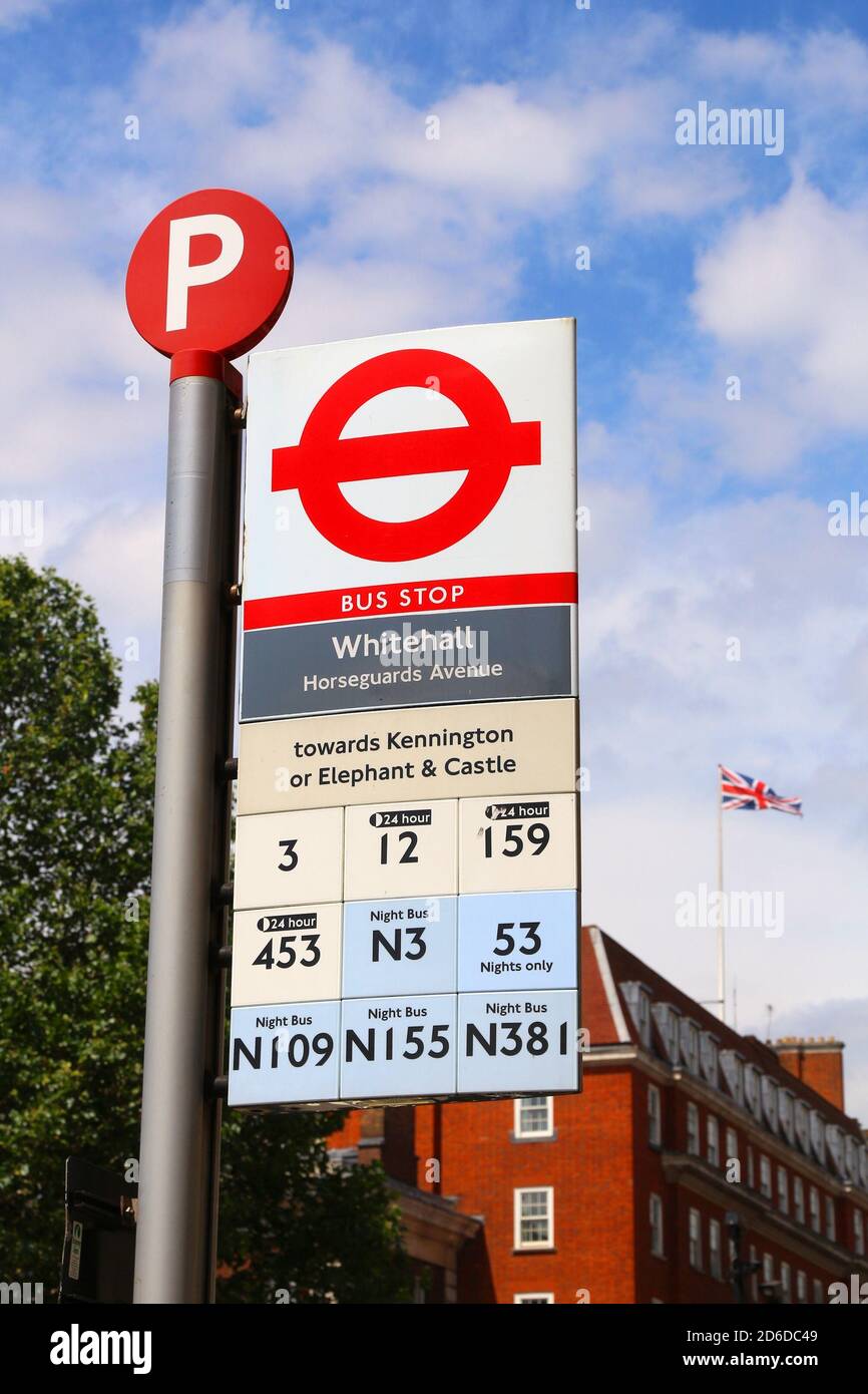 Bus Stop In Whitehall High Resolution Stock Photography and Images - Alamy