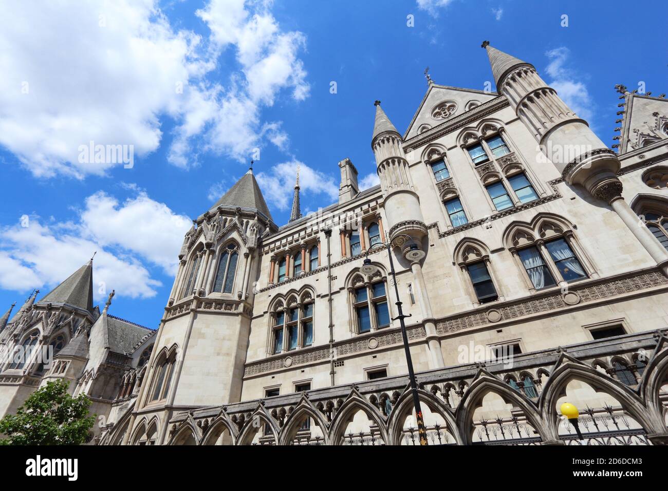 The Royal Courts of Justice in London, UK. London landmark. Stock Photo