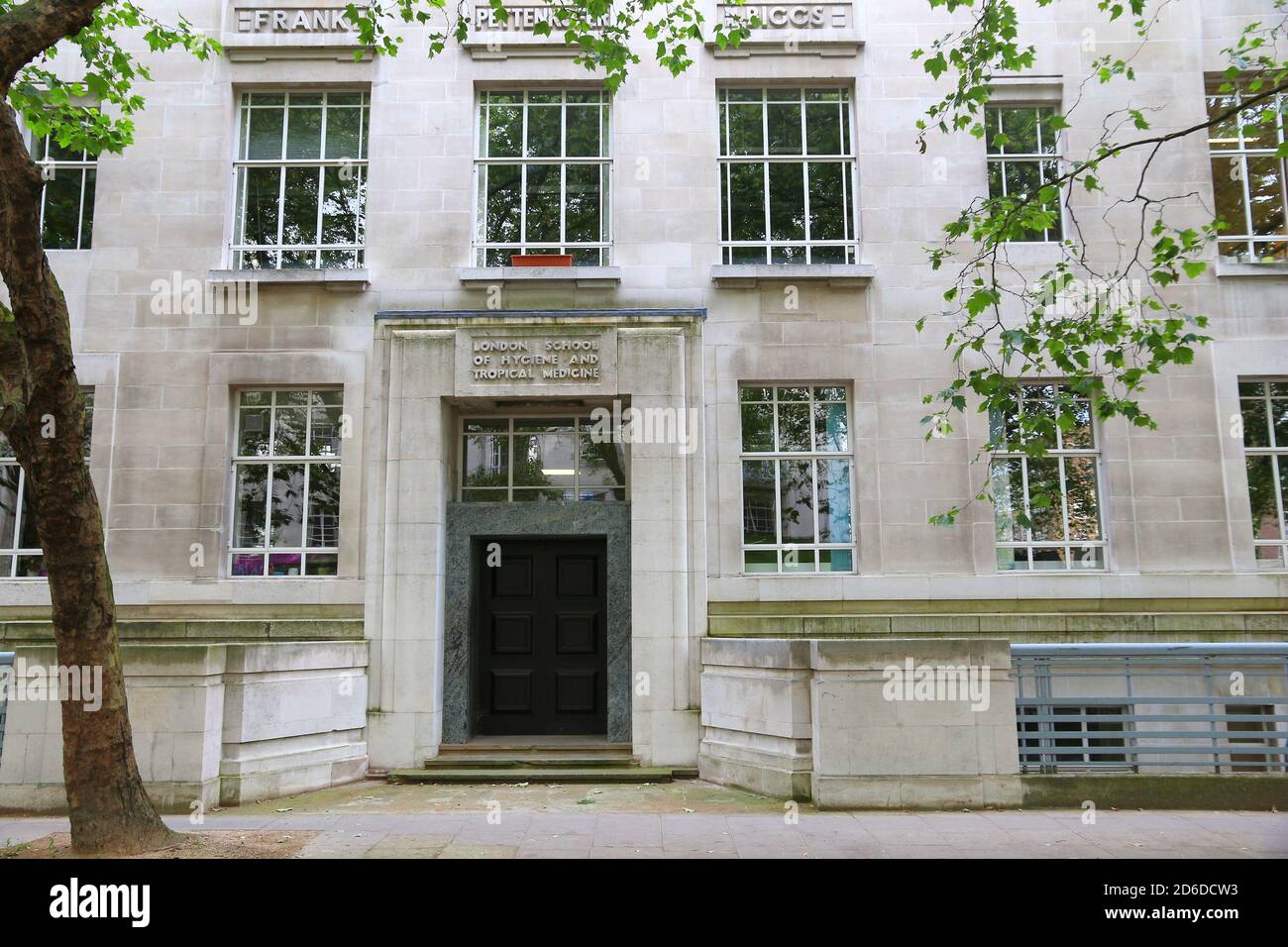 London School of Hygiene and Tropical Medicine. Public research university founded in 1899. Part of University of London. Stock Photo