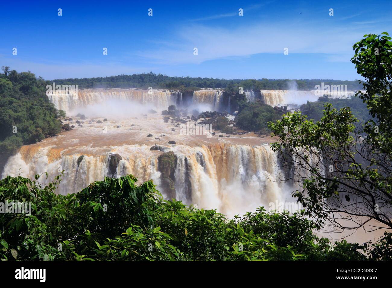 Iguazu Falls National Park in Brazil and Argentina. South America nature. Stock Photo