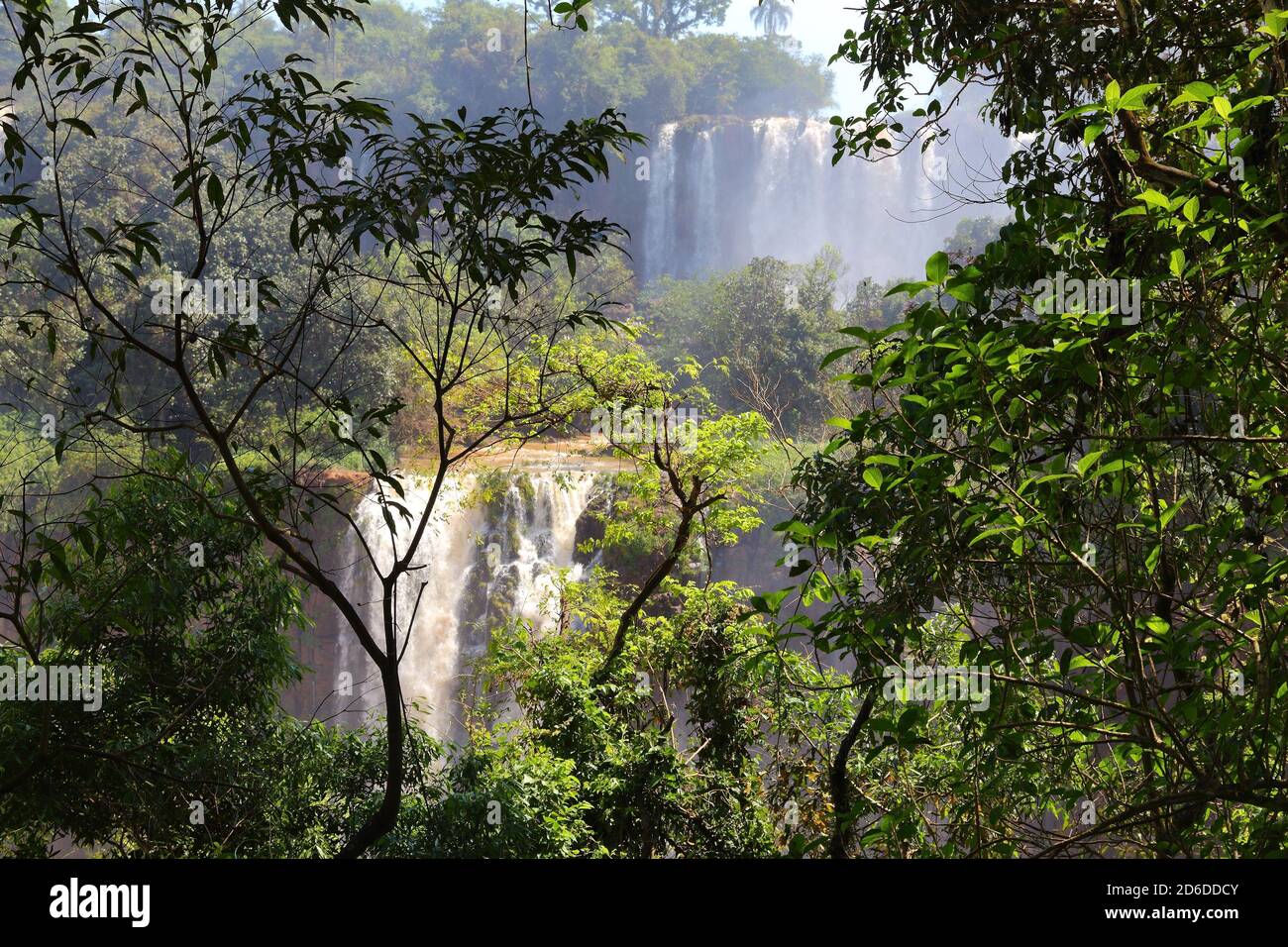 Iguazu Falls National Park in Brazil and Argentina. South America nature. Stock Photo
