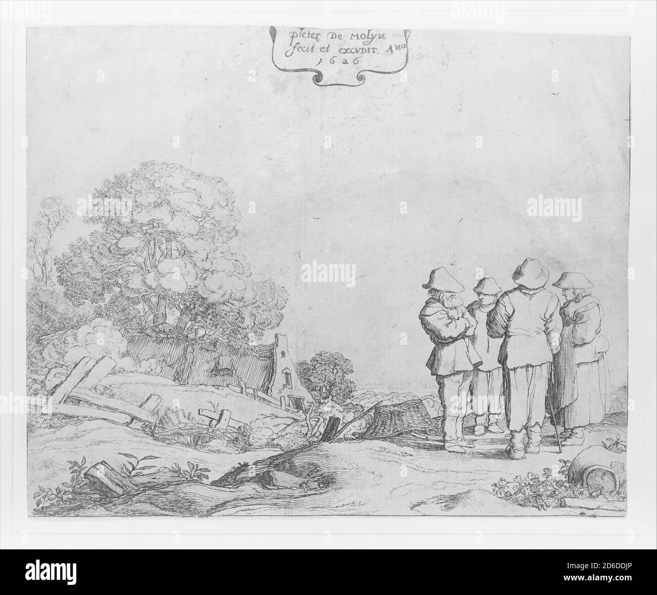 Three Peasants and a Woman, 1626 Stock Photo Alamy