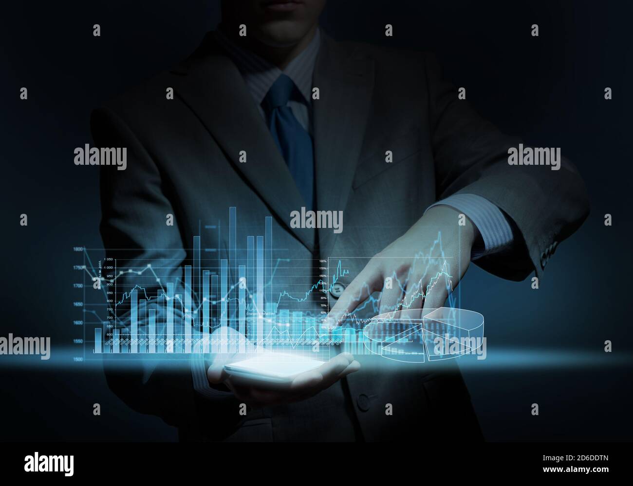 Virtual technologies in work Stock Photo Alamy